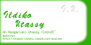 ildiko utassy business card